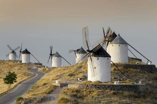 Don Quixote windmills, Consuegra, Castile-La Mancha, Spain