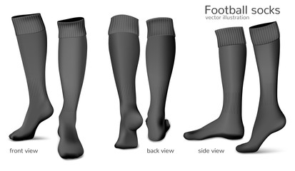 Football vector socks.