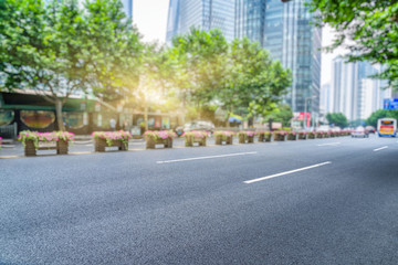 car driving on city road