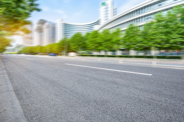 asphalt road of modern city,china