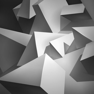 Geometric shapes, a lot of abstract objects, volume triangles and cubes, vector design wallpaper