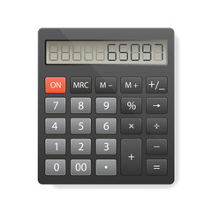 Vector illustration of electronic calculator