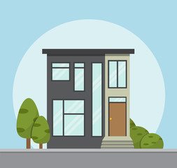 house icon. Vector illustration in flat style.