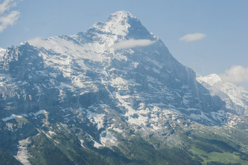 Grindelwald, Dorf, Eiger, Eigernordwand, Alpen, Schweizer Berge, Berner Alpen, Kleine Scheidegg, Bergbahnen, Wanderweg, Sommer, Schweiz