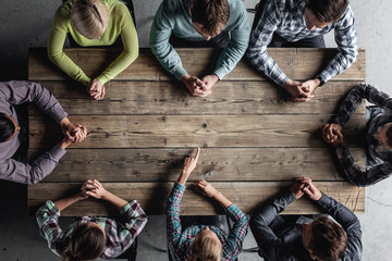Teamwork meeting concept