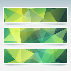 Abstract banner with business design templates. Set of Banners