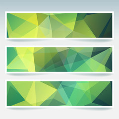 Fototapeta premium Abstract banner with business design templates. Set of Banners