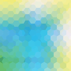 Abstract hexagons vector background. Colorful geometric vector