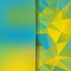Abstract geometric style yellow background. 