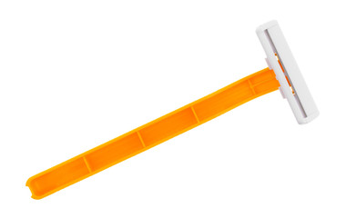 Generic disposable razor on a white background.