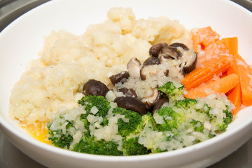 Cooked mixed vegetables