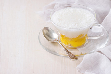 Tapioca dessert with mango