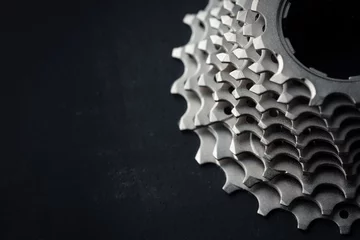 Tableaux ronds sur aluminium brossé Vélo Bike cassette