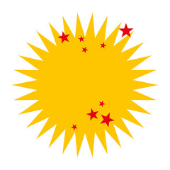 crash stars isolated icon design