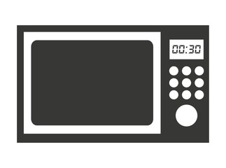 microwave oven isolated icon design