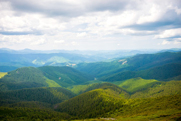 Fototapeta na wymiar Carpathian's landscape