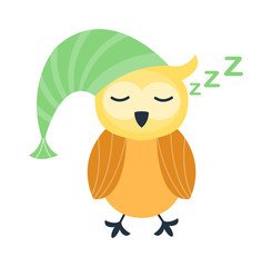 Cute vector funny cartoon owls. Animal character cartoon owl comic funny collection. Doodle cheerful bird cartoon owl. Adorable different owl various expression bird