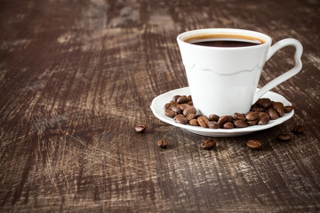 Cup of black coffee.