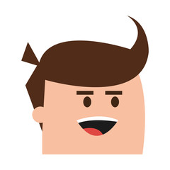 face of happy man icon