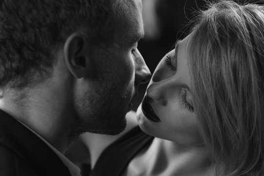 Kissing with passion