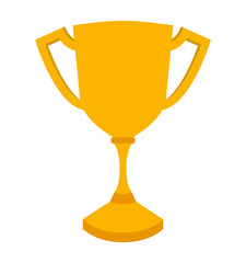 first place trophy 1st place isolated icon design