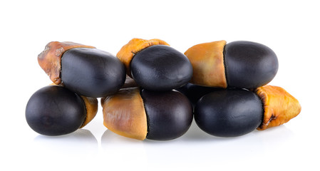 Ormosia (Makha) Seeds on white background