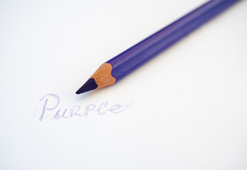 Purple colored pencil