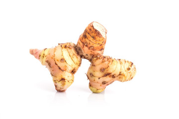 galangal. isolate on white background