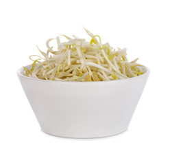 Bean Sprouts in the white bowl