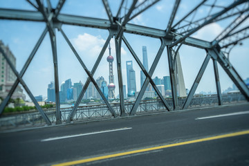 Fototapeta na wymiar Waibaidu Bridge(Garden Bridge),shanghai china