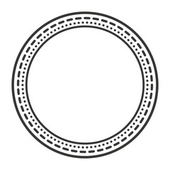 victorian frame isolated icon design