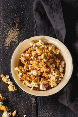 Prepared salted popcorn