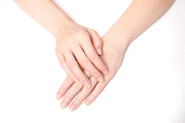 Obraz premium two woman hands