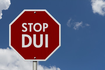 DUI Stop Road Sign