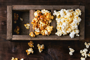 Prepared salted popcorn