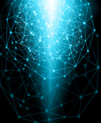 Best Internet Concept of global business.Technological background. Rays  symbols Wi-Fi,  of the Internet, television, mobile and satellite communications