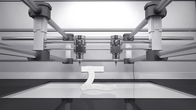 3D printer making Pound sign,3D scanner