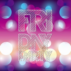 Advertising icon. Night Party and Disco. Vector graphic