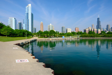 Naklejka premium Chicago skyline