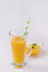 Fresh mango smoothie