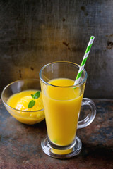 Fresh mango smoothie