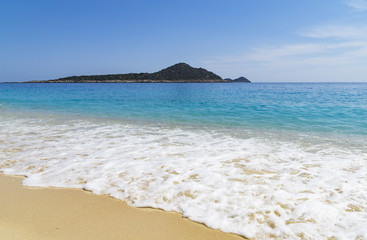 Kaputas beach (Kaputash beach) near Kas city in Turkey