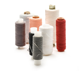 Thread bobbins and needles