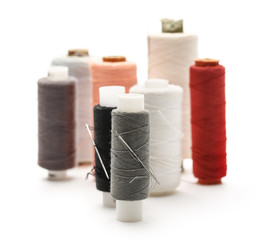 Thread bobbins and needles