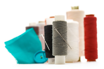 Thread bobbins and needles