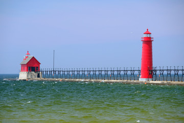 Grand Haven South Pierhead Inner Light, built in 1905 © haveseen