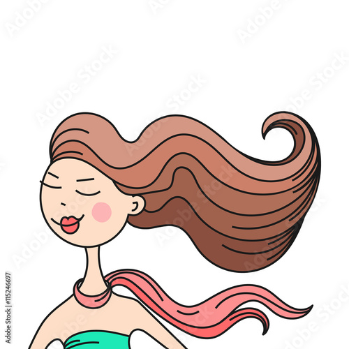 "head glamorous girl cartoon" Stock image and royalty-free vector files