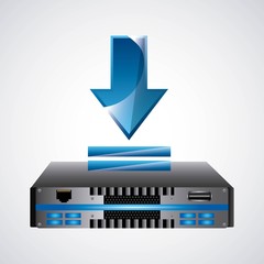 Web Hosting icon. Technology design. Vector graphic