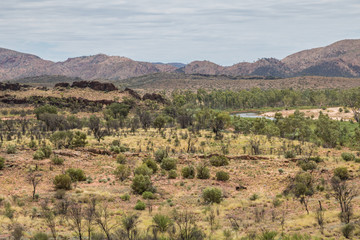 Outback landscape, East Macdonnell Ranges, Northern Territory, Australia