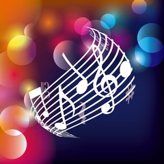 music note icon. Music and Sound design. Vector graphic